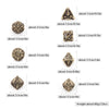 7pcs Premium Metal Yellow Skull Polyhedral Dice Set - High-Quality, Durable, and Accurate for Role-Playing Games, Board Games, and Fantasy Adventures - Perfect for Gamers and Collectors