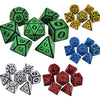 Premium 7-Die Polyhedral Dice Set - Enhanced Gaming Experience for TRPG, DND & Board Games - Ideal for Beginners & Pros, Includes D4, D6, D8, D10, D12, D20 - Perfect Math Game Tool & Unforgettable Gaming Gift
