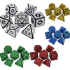 Premium 7-Die Polyhedral Dice Set - Enhanced Gaming Experience for TRPG, DND & Board Games - Ideal for Beginners & Pros, Includes D4, D6, D8, D10, D12, D20 - Perfect Math Game Tool & Unforgettable Gaming Gift