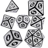 Premium 7-Die Polyhedral Dice Set - Enhanced Gaming Experience for TRPG, DND & Board Games - Ideal for Beginners & Pros, Includes D4, D6, D8, D10, D12, D20 - Perfect Math Game Tool & Unforgettable Gaming Gift
