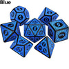 Premium 7-Die Polyhedral Dice Set - Enhanced Gaming Experience for TRPG, DND & Board Games - Ideal for Beginners & Pros, Includes D4, D6, D8, D10, D12, D20 - Perfect Math Game Tool & Unforgettable Gaming Gift