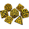 Premium 7-Die Polyhedral Dice Set - Enhanced Gaming Experience for TRPG, DND & Board Games - Ideal for Beginners & Pros, Includes D4, D6, D8, D10, D12, D20 - Perfect Math Game Tool & Unforgettable Gaming Gift