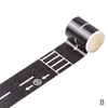 1.89inch*196.85inch Creative Transportation Railway Road And Paper Tape DIY Scrapbook Sticker Labels Craft Masking Tape Car Games