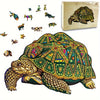 Wooden Jigsaw Puzzles For Adults&14+ Years, Table Games Magic Puzzles, Unique Irregular Shaped Wood Puzzles Make A Perfect Gift For Holiday, Christmas, Birthday, Fathers Day, Mothers Day, Wise Turtle
