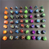 7-Piece Galaxy Style Dice Set - Premium, Precision-Crafted Faceted Dice for Immersive TRPG and Dungeons & Dragons Board Games - Ideal Gift for Gamers and D&D Enthusiasts