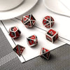 7-Piece Metal Dice Set - Premium Quality & Unique Design for RPG Board Games - Dazzling Blue-Purple Mix, Unmatched Craftsmanship, Perfect for Fantasy Adventures