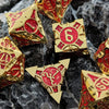 Ultimate RPG Experience: 7-Piece Stylish Metal Dice Set - Precision & Durability for Tabletop Games | Perfect Gamer Gift