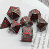 Large Metal Polyhedral DND Dice Set - Handmade, Premium Quality, Role-Play Essential for Dungeons and Dragons, MTG, Pathfinder, RPG Board Games - Perfect Gift for Adults, Cosplayers, and Gamers on Christmas, Halloween, Thanks