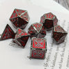 Large Metal Polyhedral DND Dice Set - Handmade, Premium Quality, Role-Play Essential for Dungeons and Dragons, MTG, Pathfinder, RPG Board Games - Perfect Gift for Adults, Cosplayers, and Gamers on Christmas, Halloween, Thanks