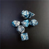 7-Piece Galaxy Style Dice Set - Premium, Precision-Crafted Faceted Dice for Immersive TRPG and Dungeons & Dragons Board Games - Ideal Gift for Gamers and D&D Enthusiasts