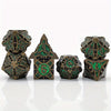 Ultimate RPG Experience: 7-Piece Stylish Metal Dice Set - Precision & Durability for Tabletop Games | Perfect Gamer Gift