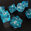 Multicolored Resin Quicksand Cthulhu Dice Set - Smooth Rolling for Dungeons & Dragons TRPG Games - Perfect Festive Gift for Gamers - Christmas, Halloween, Thanksgiving Edition