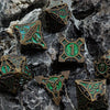 Ultimate RPG Experience: 7-Piece Stylish Metal Dice Set - Precision & Durability for Tabletop Games | Perfect Gamer Gift