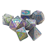 7pcs Creative Hollow Double Line Pattern Metal Dice Set - Perfect for Dungeons & Dragons, RPG, MTG, and Casino Games!