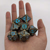 Ultimate RPG Experience: 7-Piece Stylish Metal Dice Set - Precision & Durability for Tabletop Games | Perfect Gamer Gift