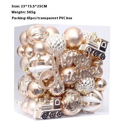 Christmas Decorations 6CM Painted PET