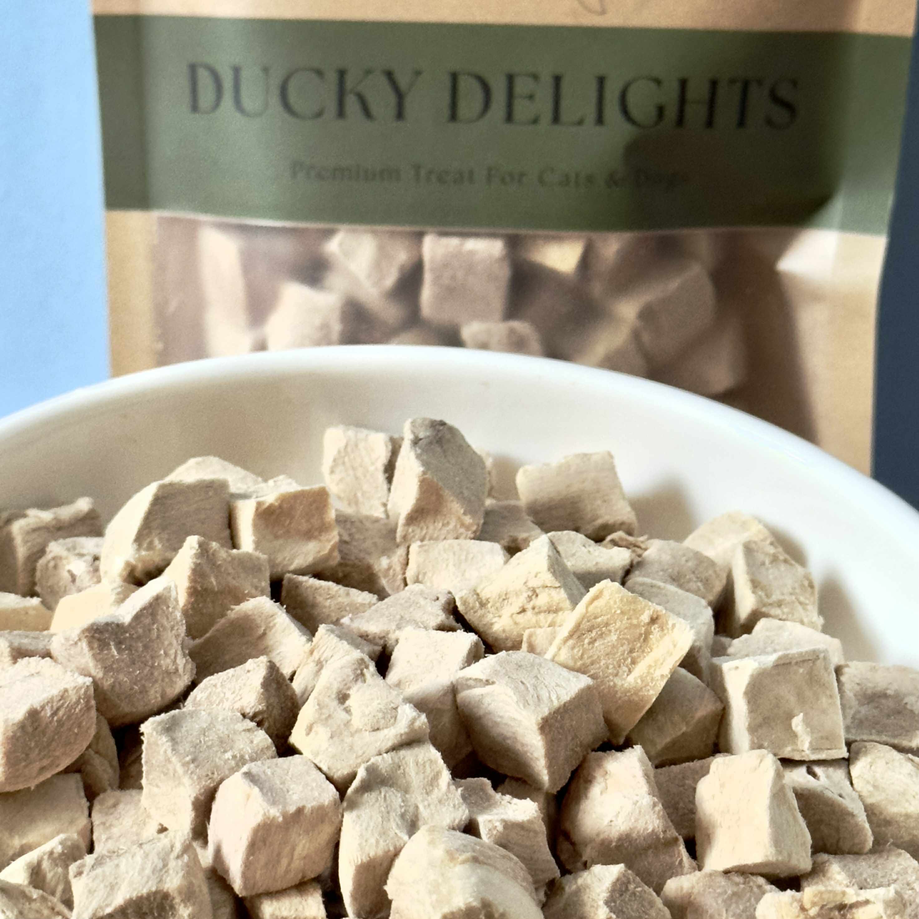Ducky Delights - 100% Freeze-Dried Duck Treats | Novel Protein | Tail Tips UK | Shop Brit | UK Pet Shop | 