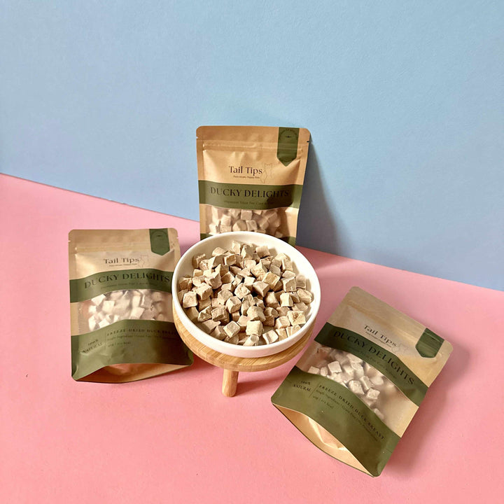 Ducky Delights - 100% Freeze-Dried Duck Treats | Novel Protein | Tail Tips UK | Shop Brit | UK Pet Shop | 