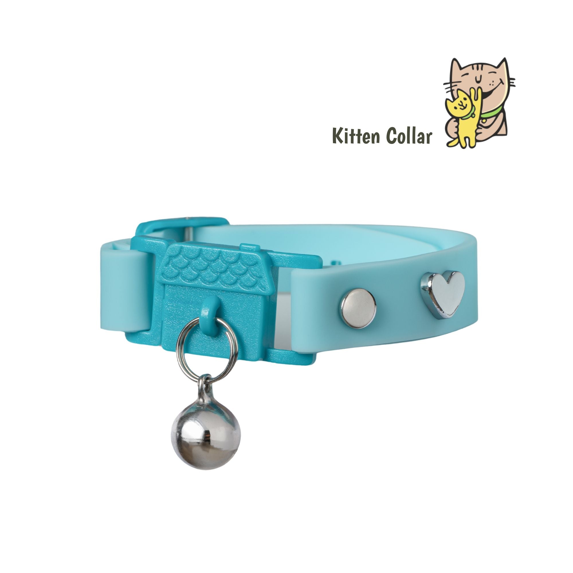 KITTYRAMA KITTEN AQUA COLLAR - Soft, Lightweight, Quick Release Breakaway | Shop Brit | UK Pet Shop | Cat Supplies