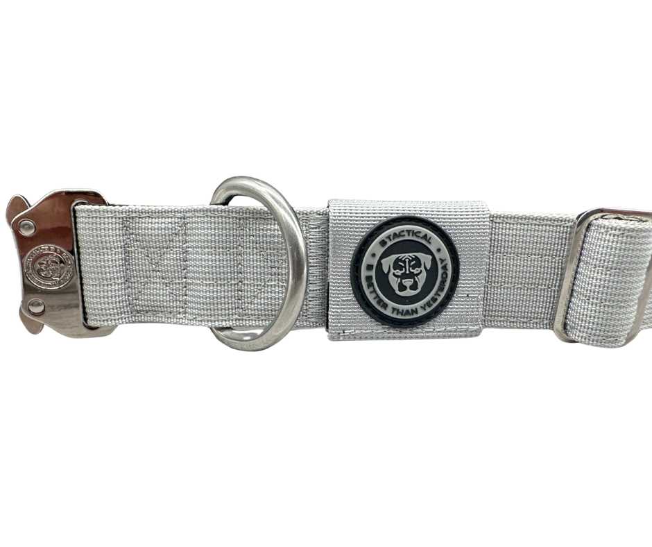 4cm Nylon BTactical™ Tracker Collar | Misty Grey