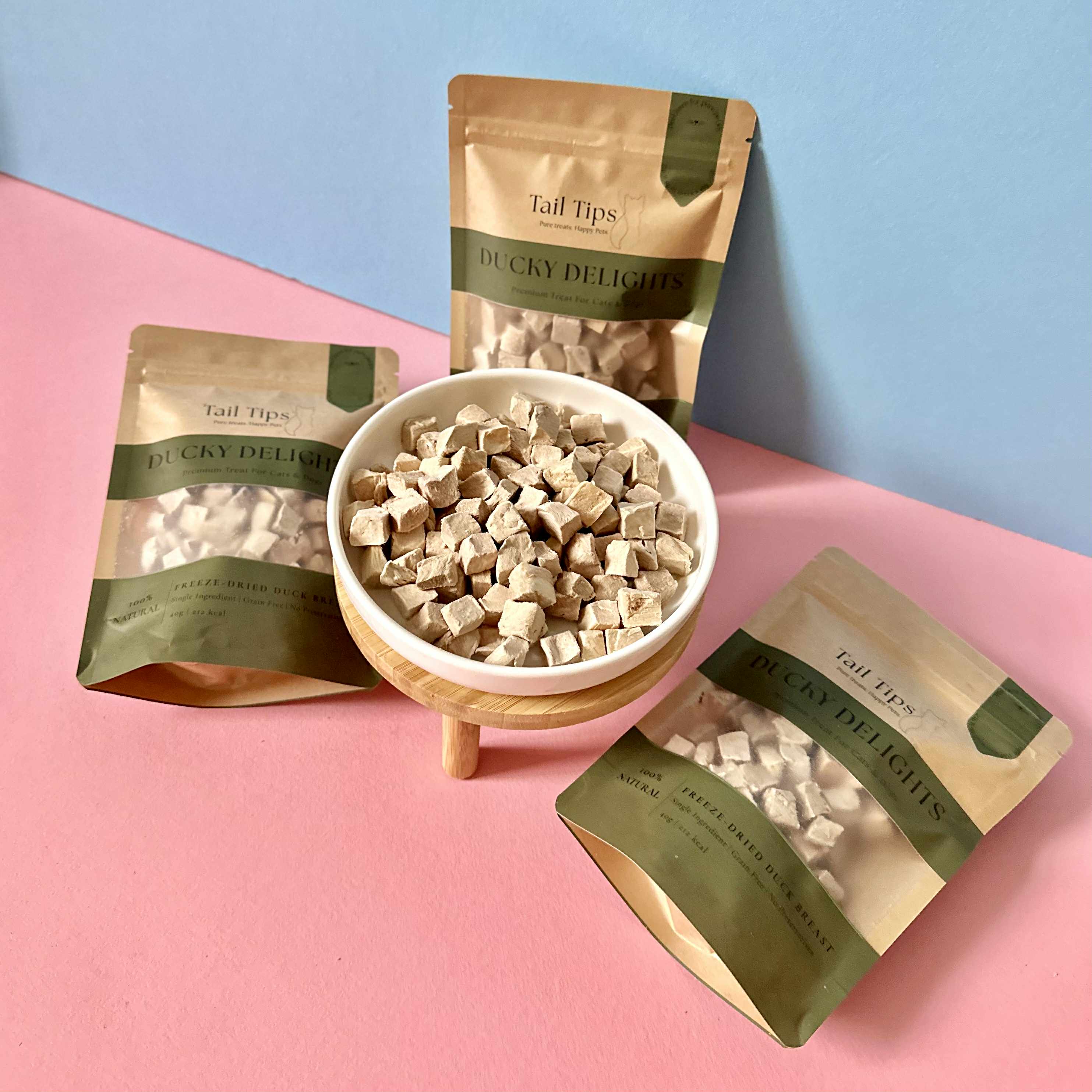 Taster Pack - 5 Freeze-Dried Pet Treats | Try All Flavours | Tail Tips UK | Shop Brit | UK Pet Shop | Pet Treats