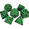 Premium 7-Die Polyhedral Dice Set - Enhanced Gaming Experience for TRPG, DND & Board Games - Ideal for Beginners & Pros, Includes D4, D6, D8, D10, D12, D20 - Perfect Math Game Tool & Unforgettable Gaming Gift