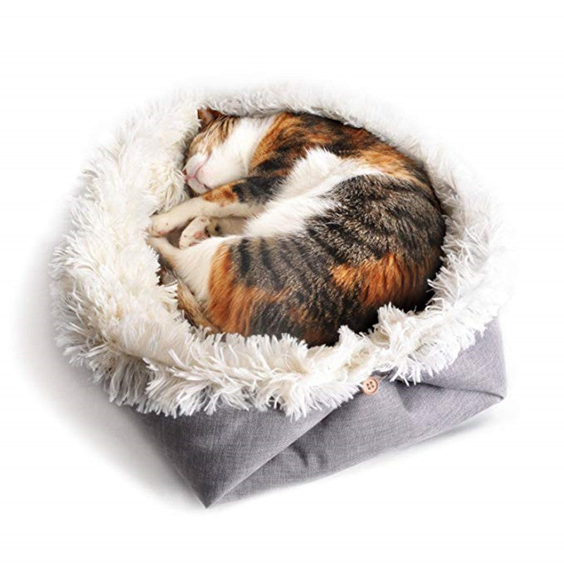2 in 1 Pet Mattress Nest Convertible Pad Plush Mattress