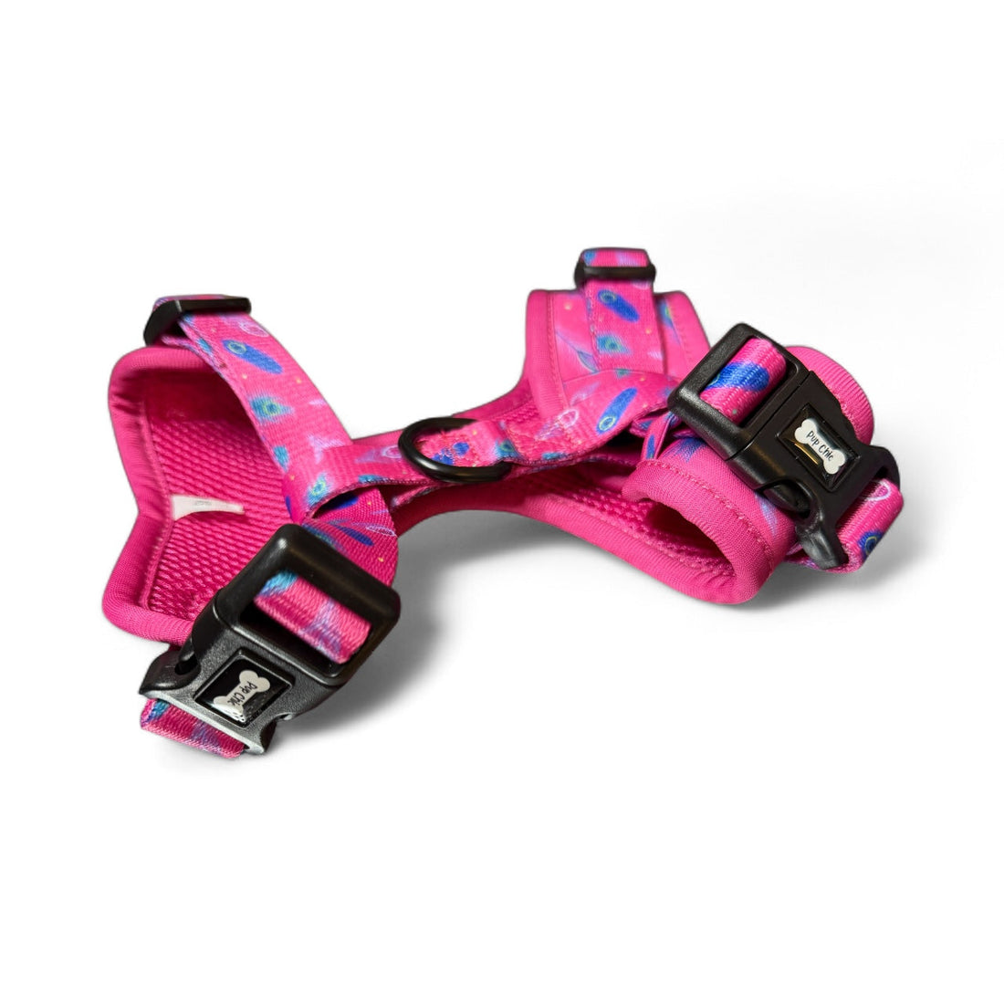 Peacock Power Step-In Adjustable Harness – Pretty, Practical & Perfect for Tiny Pups | Shop Brit | UK Pet Shop | Pet Products