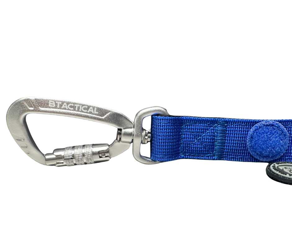Nylon BTactical™ Carabiner Clip Lead | Royal Blue