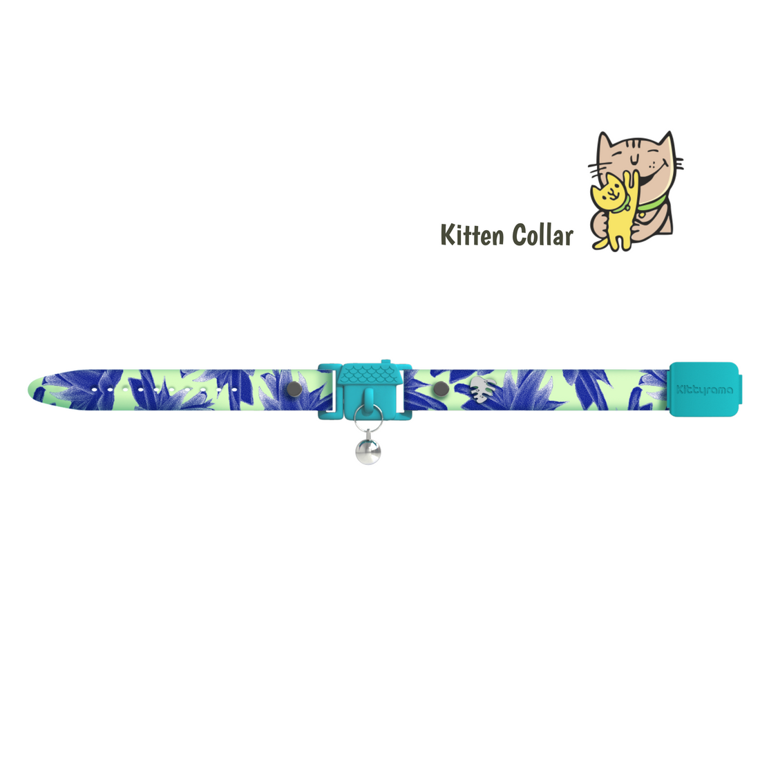 KITTYRAMA KITTEN BOTANICALS LOTUS COLLAR - Quick Release, Breakaway, Hypoallergenic | Shop Brit | UK Pet Shop | Cat Supplies