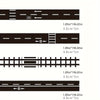 1.89inch*196.85inch Creative Transportation Railway Road And Paper Tape DIY Scrapbook Sticker Labels Craft Masking Tape Car Games