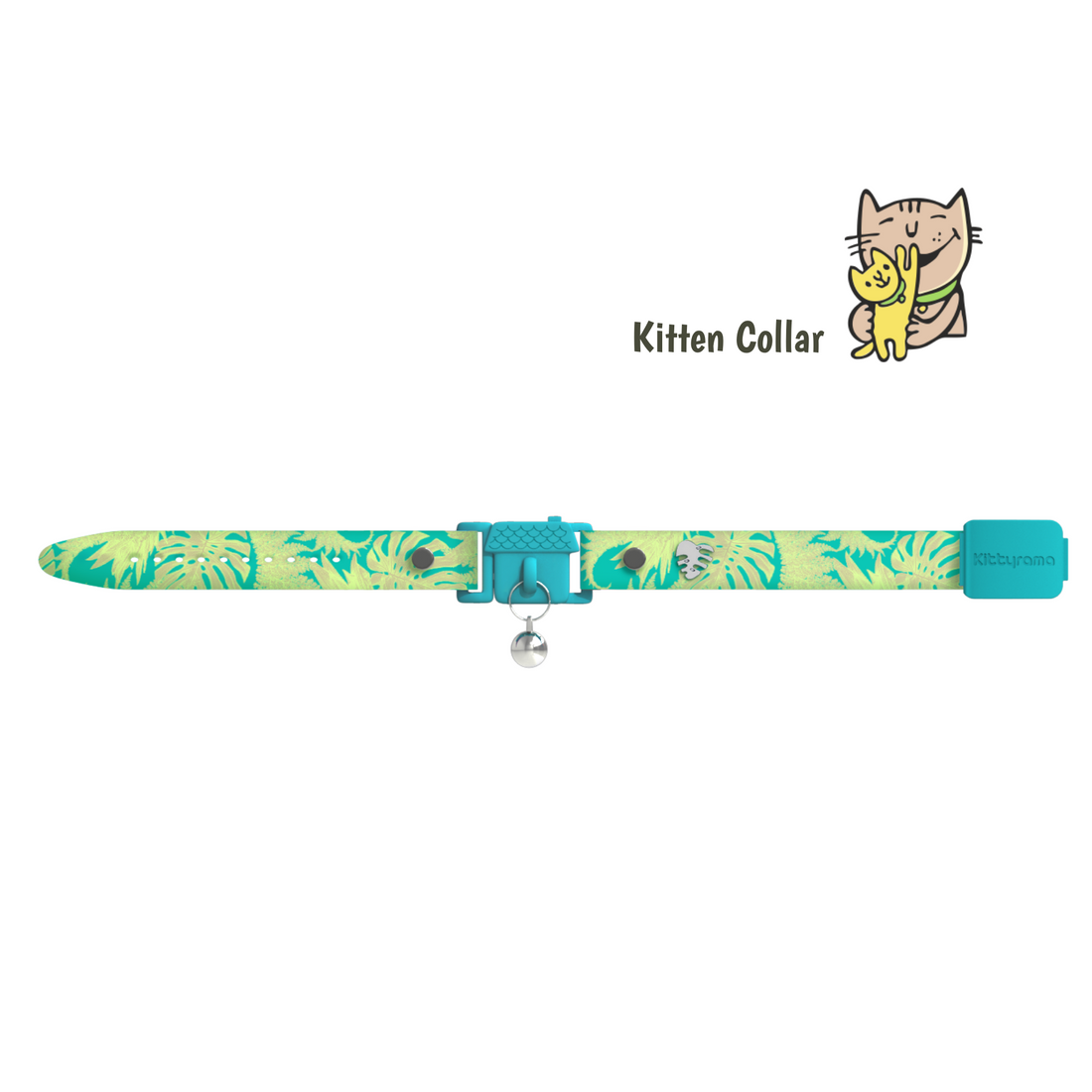 KITTYRAMA KITTEN BOTANICALS JUNGLE COLLAR - Quick Release, Breakaway, Hypoallergenic | Shop Brit | UK Pet Shop | Cat Supplies