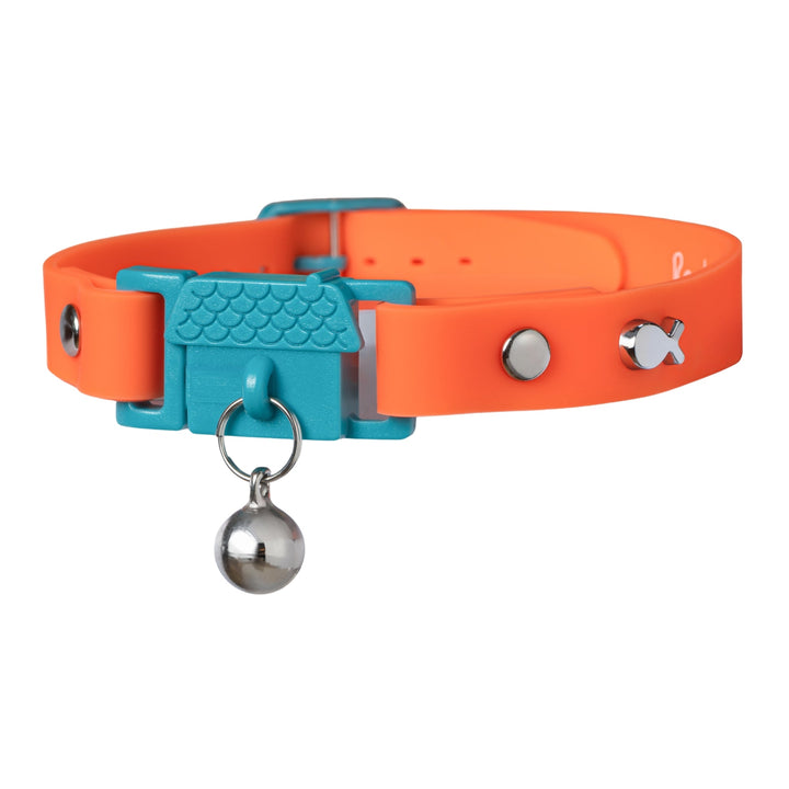 KITTYRAMA TANGERINE CAT COLLAR - Quick Release, Breakaway, Hypoallergenic | Shop Brit | UK Pet Shop | Cat Supplies