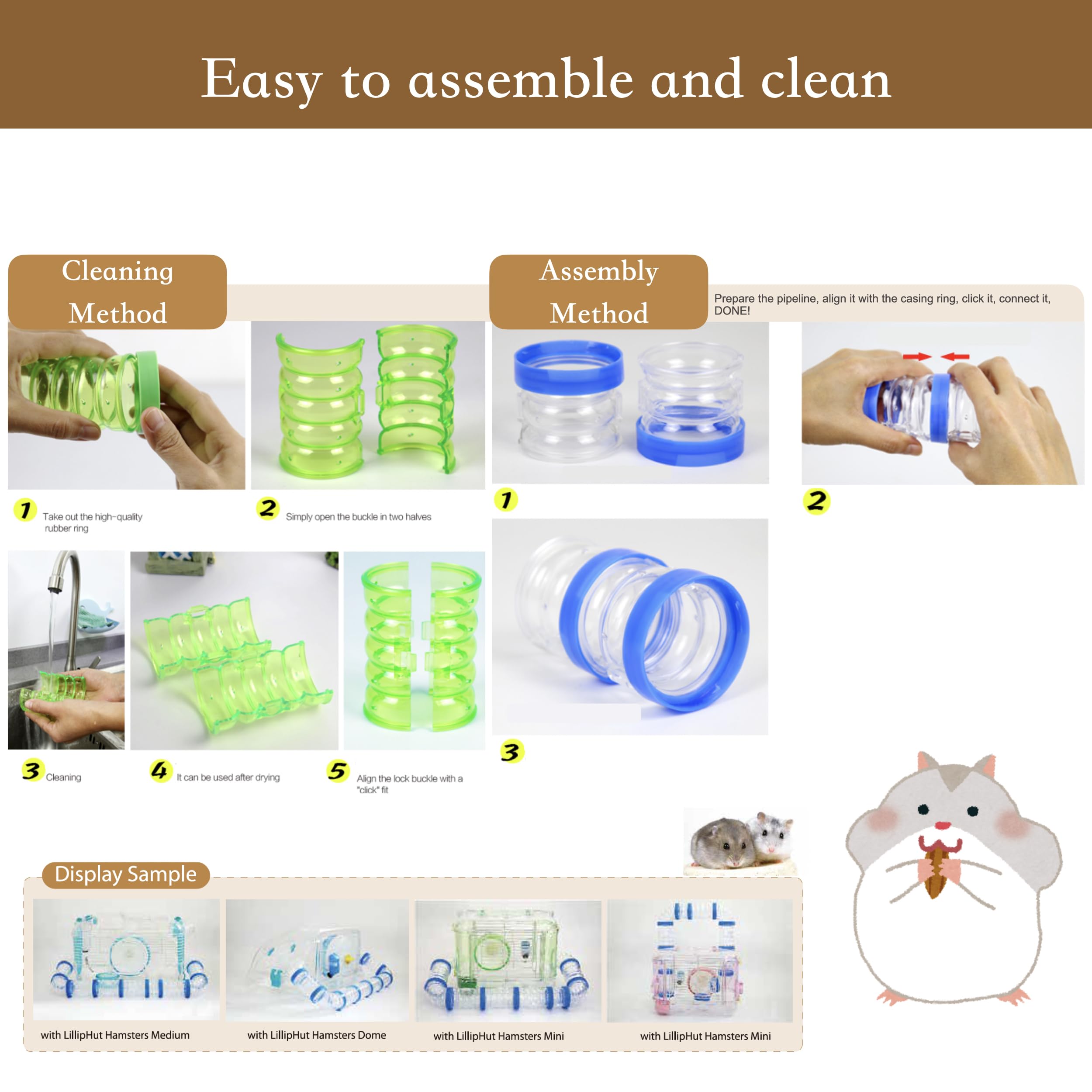 LillipHut Pipe Set | Shop Brit | UK Pet Shop | Small Pet Accessories