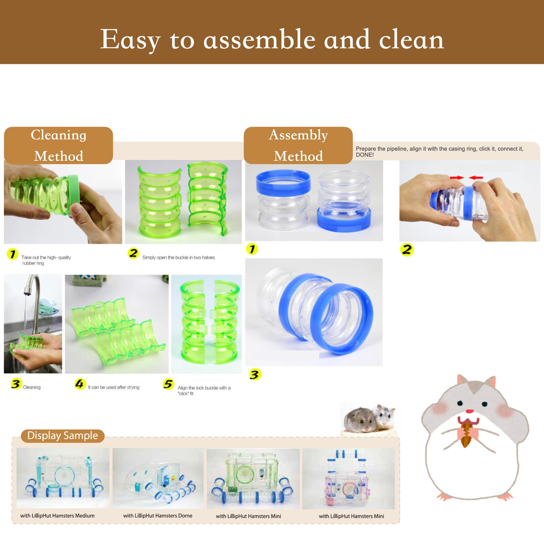 LillipHut Pipe Set | Shop Brit | UK Pet Shop | Small Pet Accessories