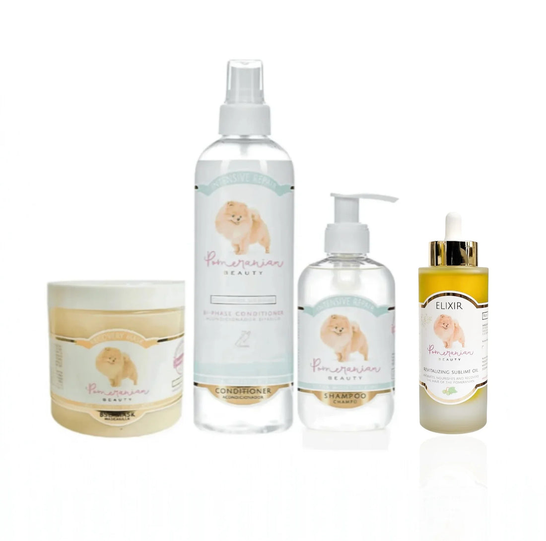 Pomeranian Beauty 'Coat Loss' Alopecia Recovery Pack - Elixir 100ml | Shop Brit | UK Pet Shop | Dog Skin Treatment