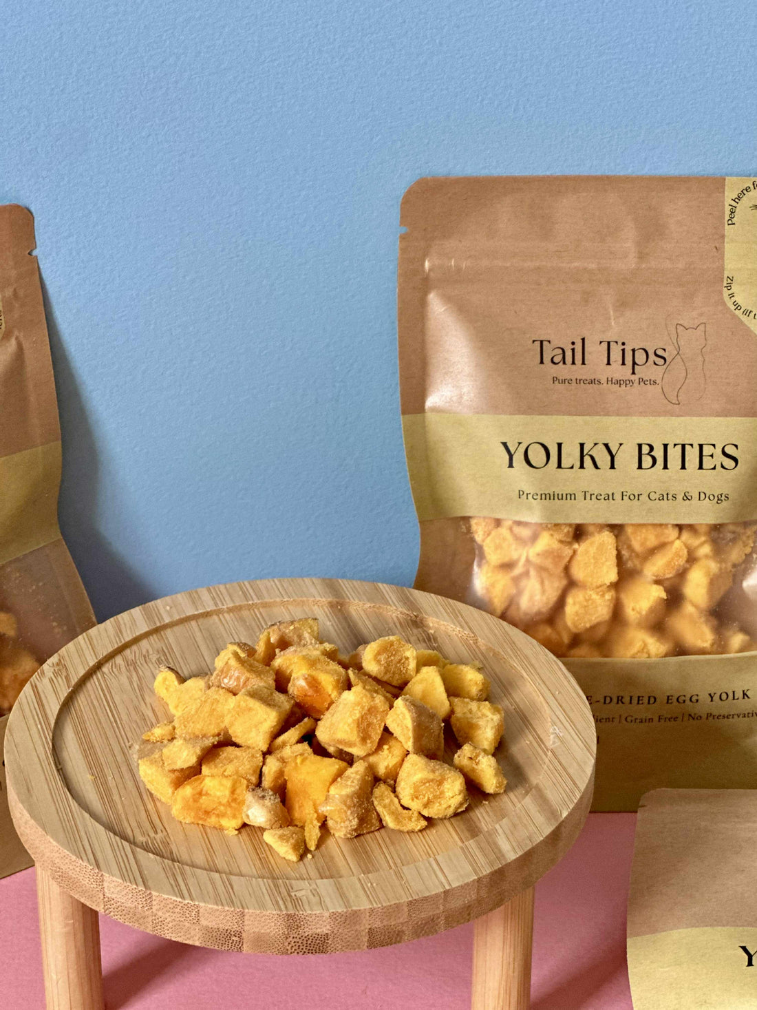 Yolky Bites - 100% Freeze-Dried Egg Yolk Treats | Pure Protein | Tail Tips UK | Shop Brit | UK Pet Shop | 