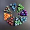 7-Piece Galaxy Style Dice Set - Premium, Precision-Crafted Faceted Dice for Immersive TRPG and Dungeons & Dragons Board Games - Ideal Gift for Gamers and D&D Enthusiasts