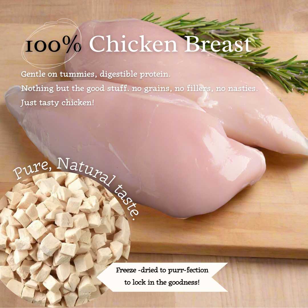 Cluck & Crunch - 100% Freeze-Dried Chicken Treats | Pure & Natural | Tail Tips UK | Shop Brit | UK Pet Shop | 