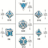 Ultimate RPG Experience: 7-Piece Stylish Metal Dice Set - Precision & Durability for Tabletop Games | Perfect Gamer Gift