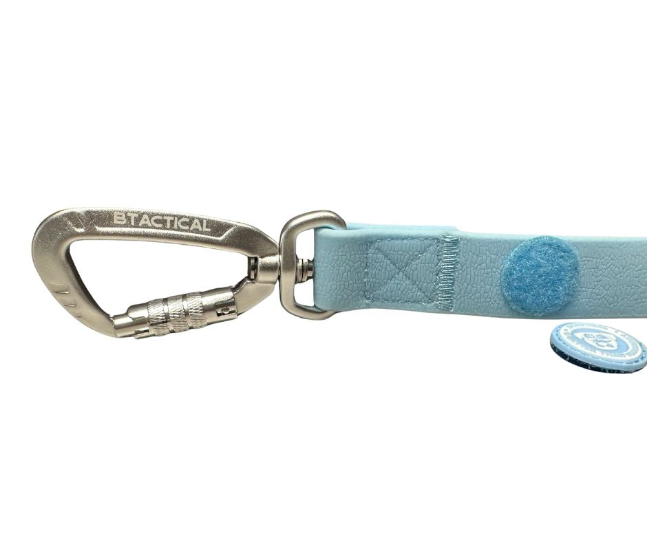 PVC BTactical™ Carabiner Clip Lead | Pastel Blue