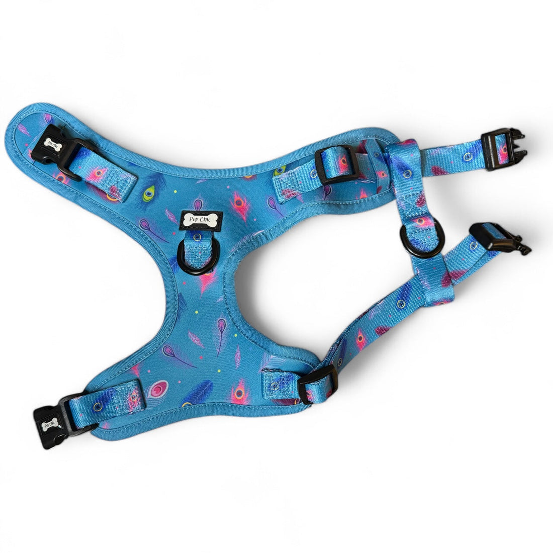 Power Peacock Step-In Adjustable Harness – Easy, Comfy & Made for Stylish Small Dogs! | Shop Brit | UK Pet Shop | Pet Products