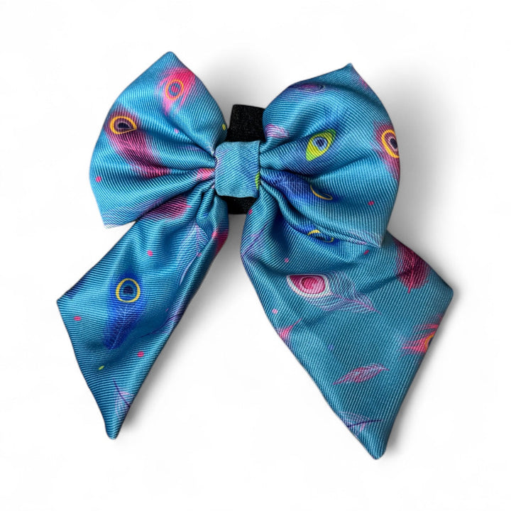 Power Peacock Sailor Bow – Bold, Beautiful & Perfect for Dress-Up Days | Shop Brit | UK Pet Shop | Pet Products