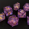 Multicolored Resin Quicksand Cthulhu Dice Set - Smooth Rolling for Dungeons & Dragons TRPG Games - Perfect Festive Gift for Gamers - Christmas, Halloween, Thanksgiving Edition