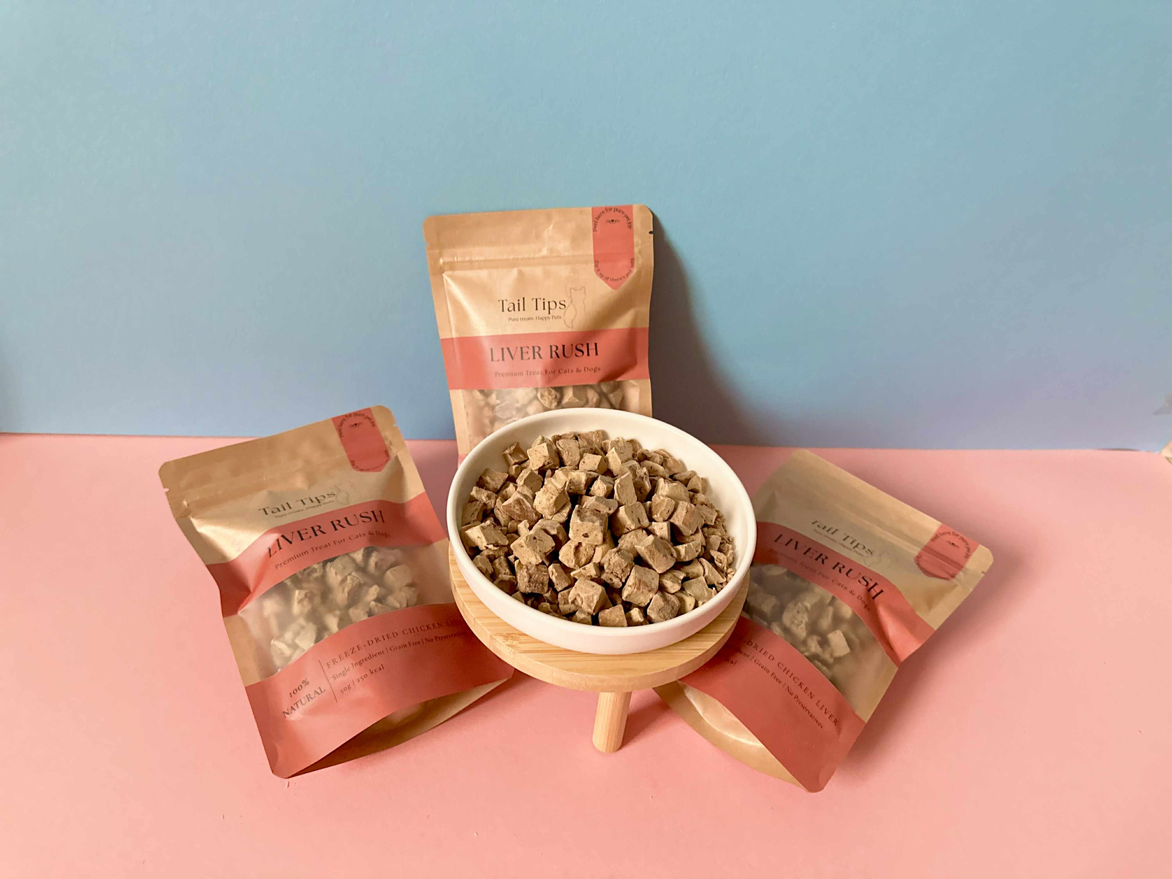 Liver Rush - 100% Freeze-Dried Chicken Liver Treats | High-Value | Tail Tips UK | Shop Brit | UK Pet Shop | Pet Treats