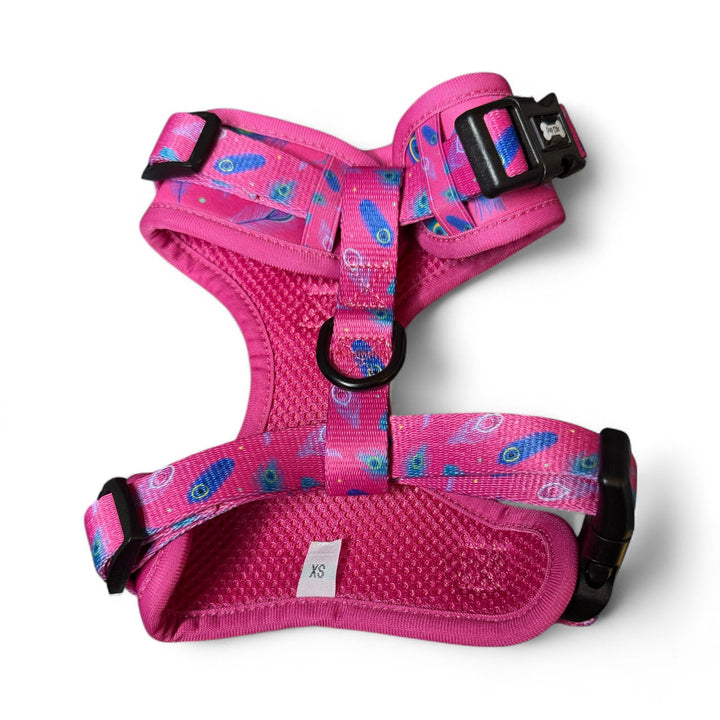 Peacock Power Step-In Adjustable Harness – Pretty, Practical & Perfect for Tiny Pups | Shop Brit | UK Pet Shop | Pet Products