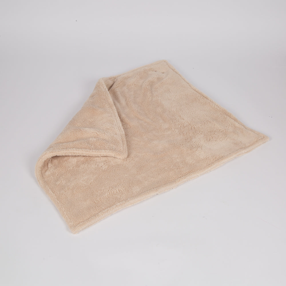 Teddy Bear Beige Dog Blanket by Soho Poms | Shop Brit | UK Pet Shop | Dog Blankets
