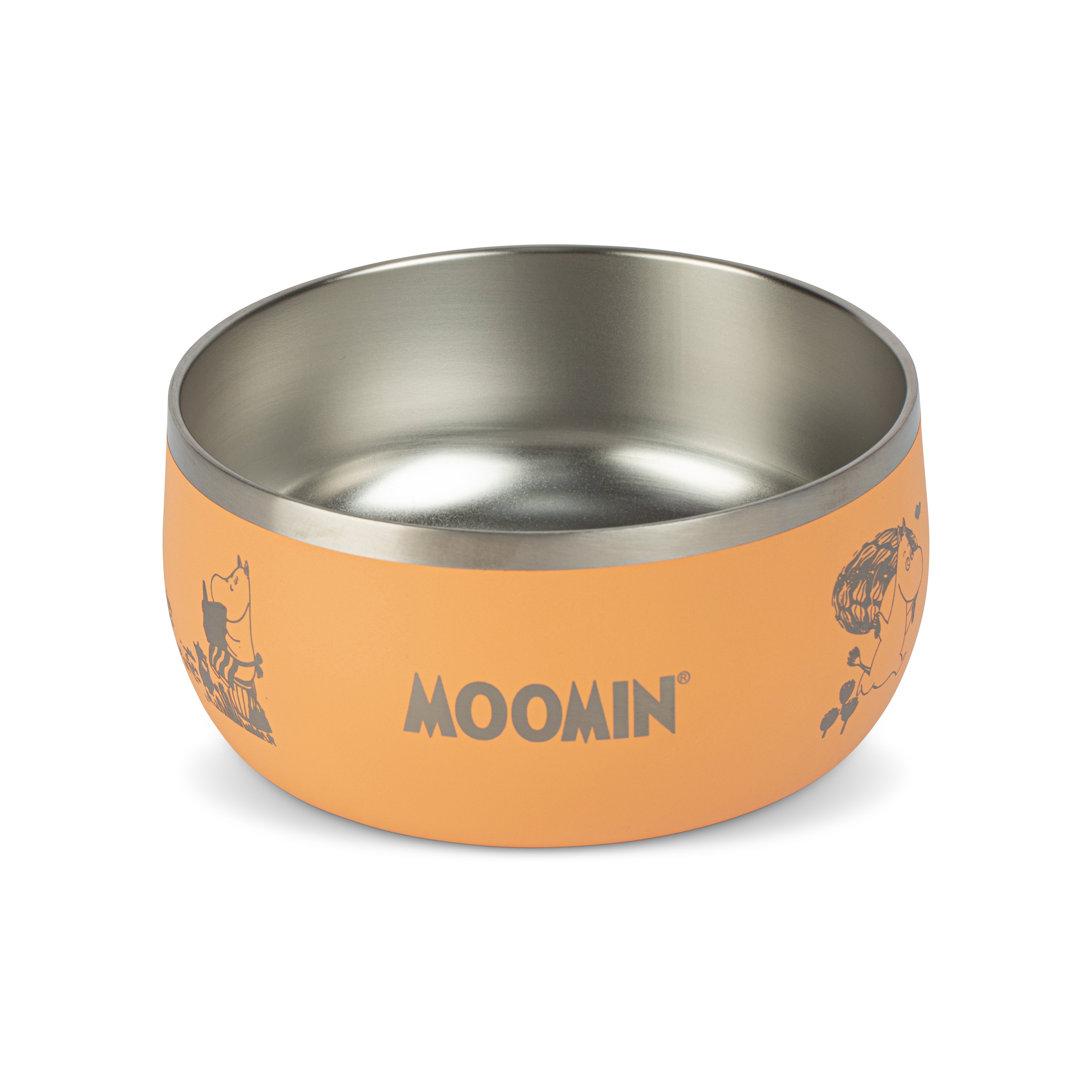 Moomins Peach Lunar Bowl by SohoPoms | Shop Brit | UK Pet Shop | Dog Bowls