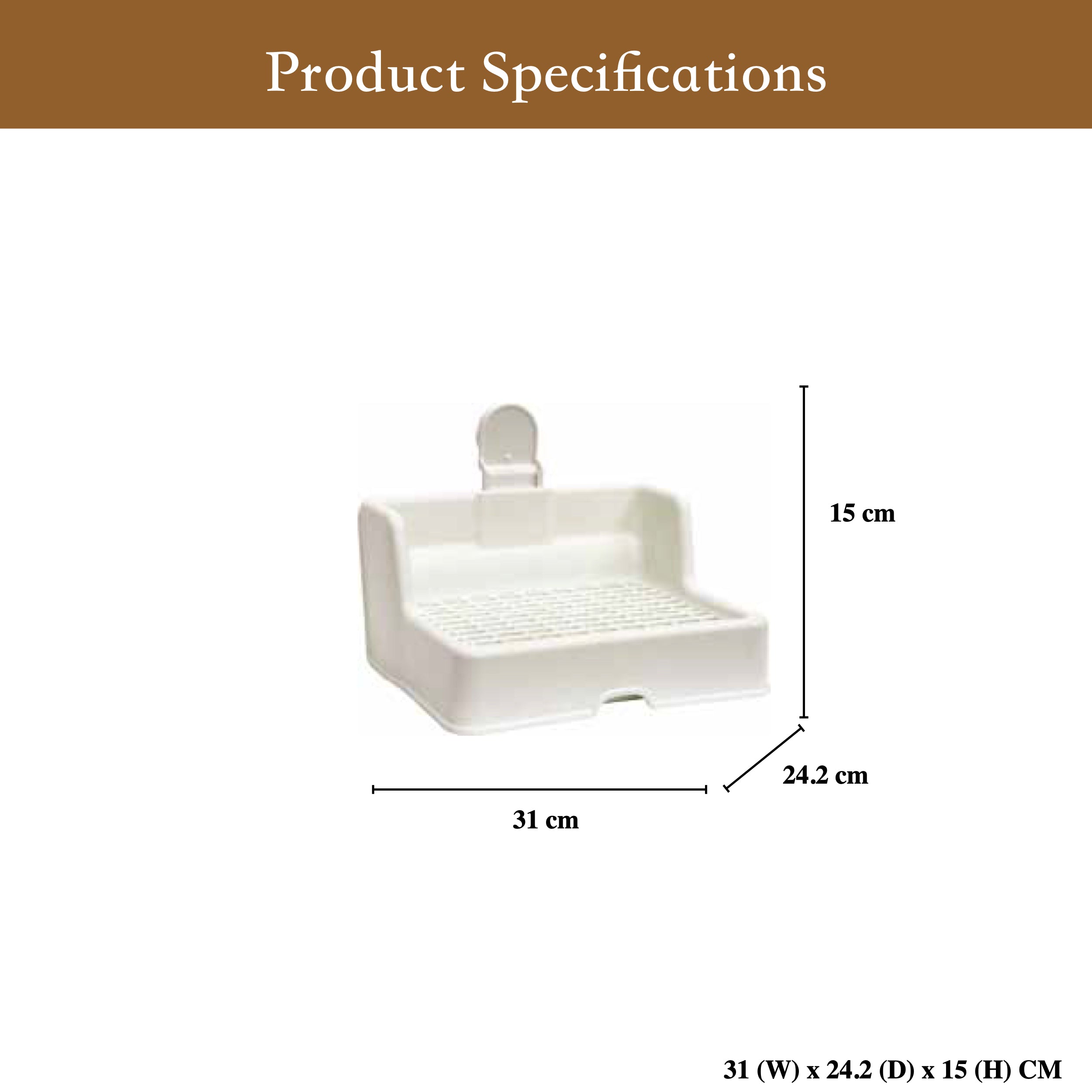 LillipHut Rabbit Toilet White | Shop Brit | UK Pet Shop | Small Pet Accessories