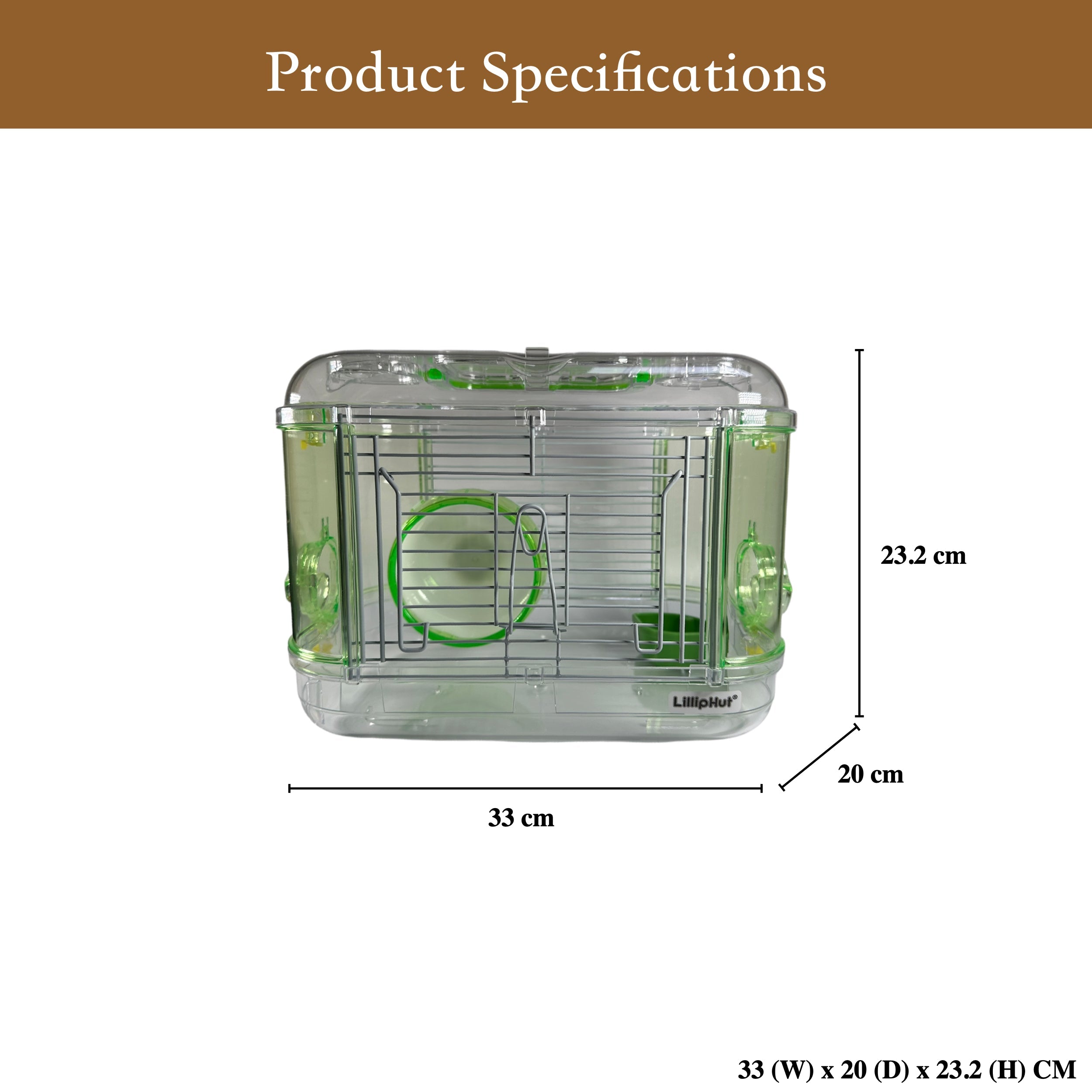 LillipHut Hamster Cage Mini | Shop Brit | UK Pet Shop | Small Pet Homes